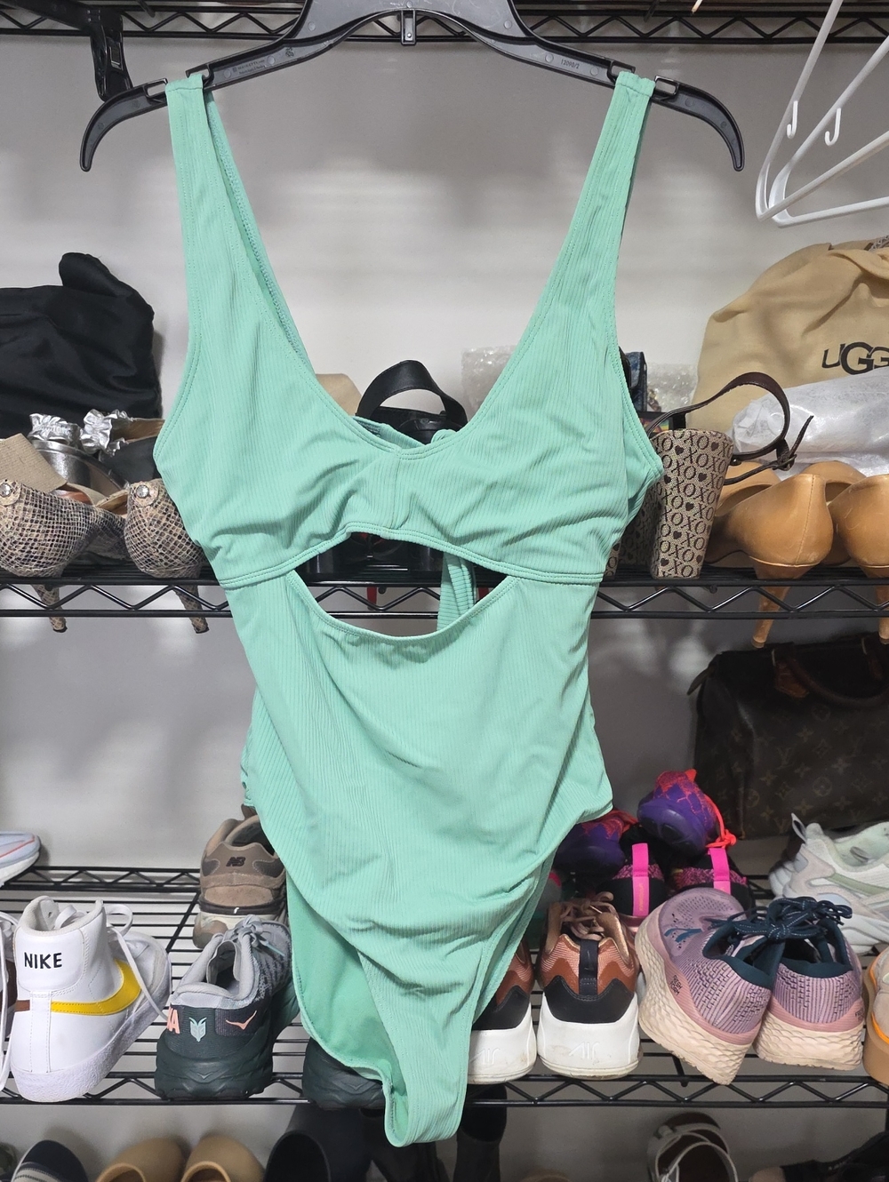 Women's Mint Green One-Piece Swimsuit
